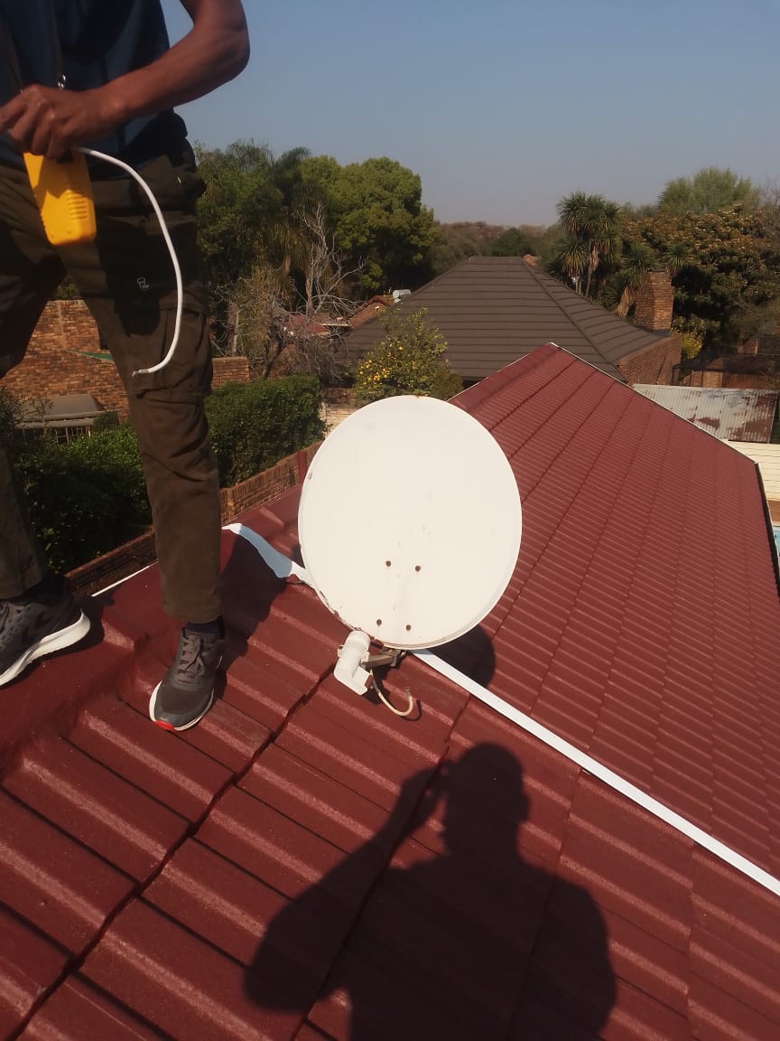 DStv installation Centurion satellite dish roof